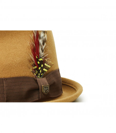 brown felt pork pie Brixton brown felt pork pie Brixton
